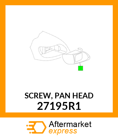 SCREW, PAN HEAD 27195R1