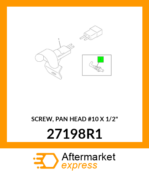 SCREW, PAN HEAD #10 X 1/2" 27198R1