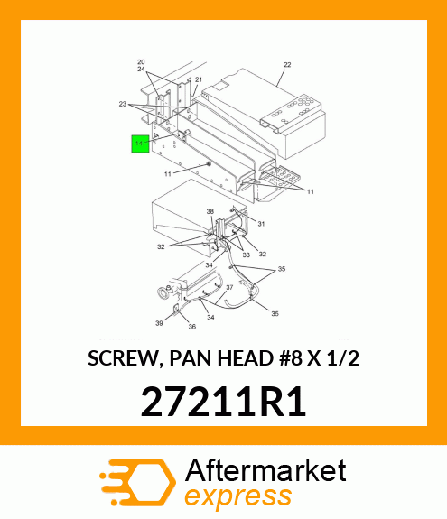 SCREW, PAN HEAD #8 X 1/2" 27211R1