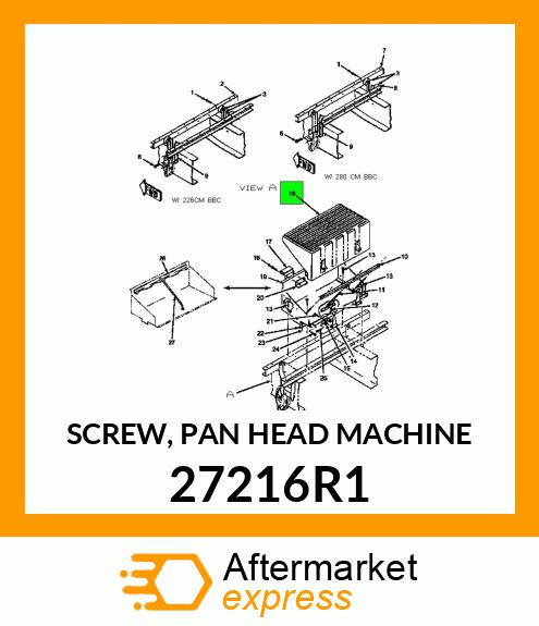 SCREW, PAN HEAD MACHINE 27216R1