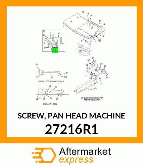 SCREW, PAN HEAD MACHINE 27216R1