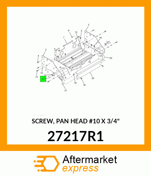 SCREW, PAN HEAD #10 X 3/4" 27217R1