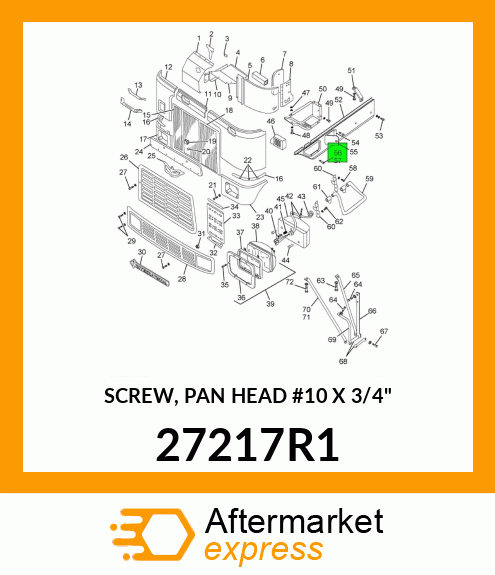 SCREW, PAN HEAD #10 X 3/4" 27217R1