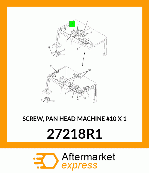 SCREW, PAN HEAD MACHINE #10 X 1" 27218R1