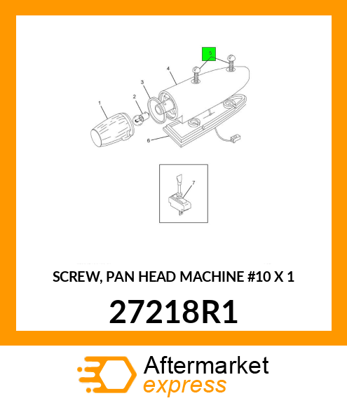 SCREW, PAN HEAD MACHINE #10 X 1" 27218R1