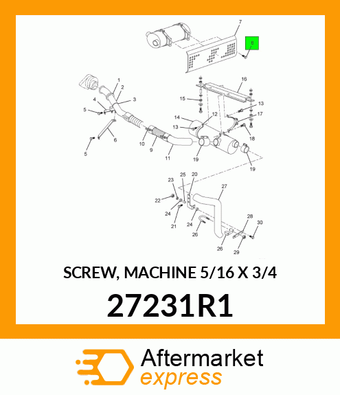 SCREW, MACHINE 5/16" X 3/4" 27231R1