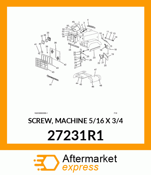 SCREW, MACHINE 5/16" X 3/4" 27231R1