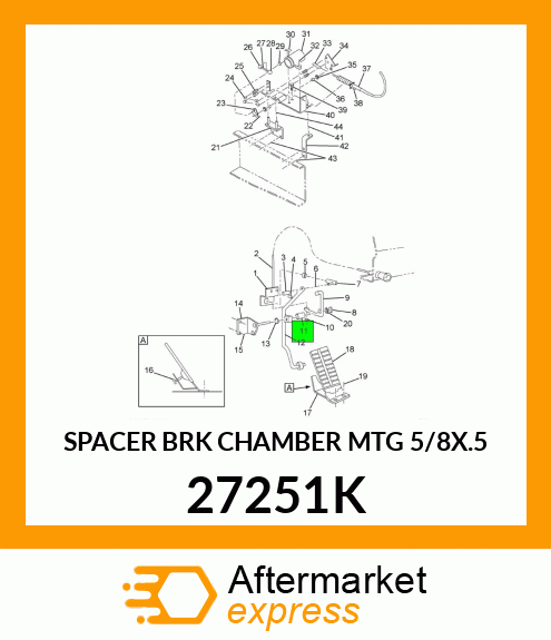 SPACER BRK CHAMBER MTG 5/8X.5 27251K