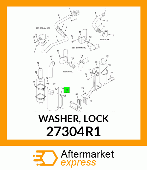 WASHER, LOCK 27304R1