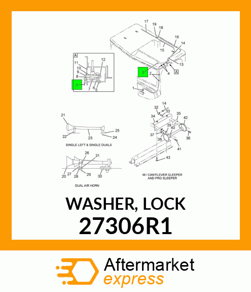 WASHER, LOCK 27306R1