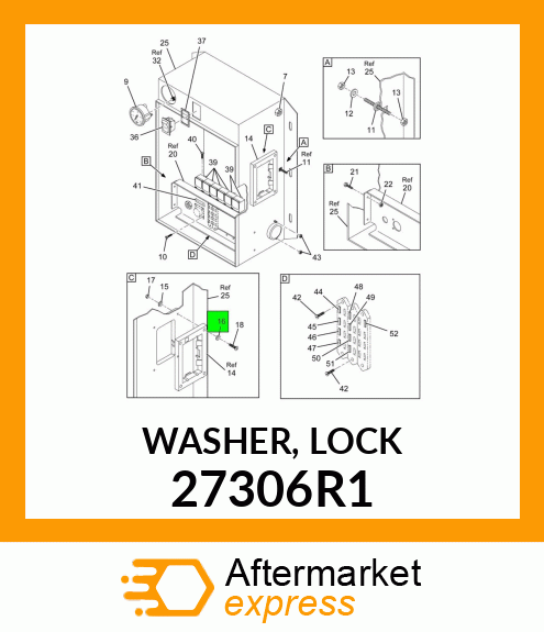 WASHER, LOCK 27306R1