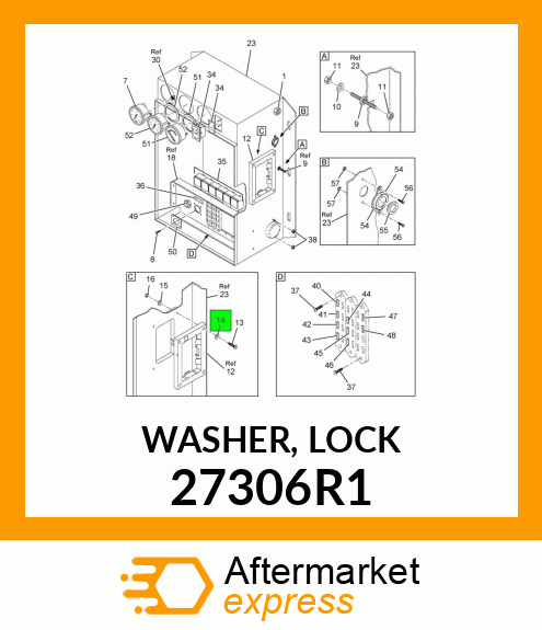 WASHER, LOCK 27306R1