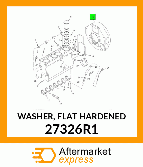 WASHER, FLAT HARDENED 27326R1