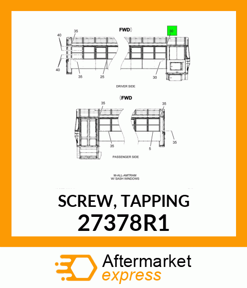 SCREW, TAPPING 27378R1