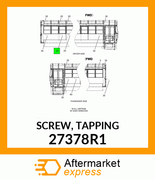 SCREW, TAPPING 27378R1