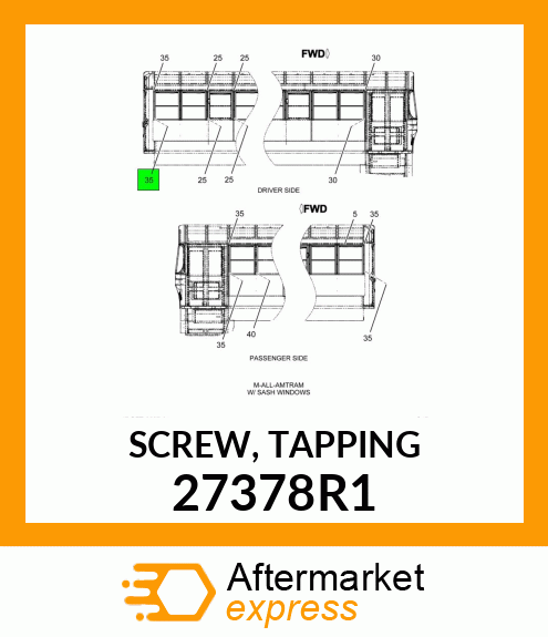 SCREW, TAPPING 27378R1