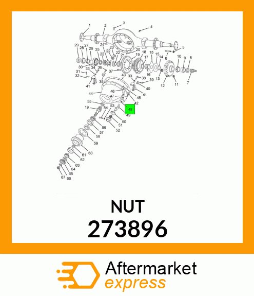 NUT , HEX LOCK, 7/16-20, GRADE 273896