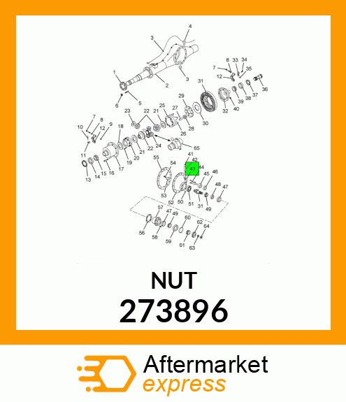 NUT , HEX LOCK, 7/16-20, GRADE 273896