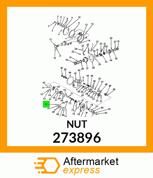 NUT , HEX LOCK, 7/16-20, GRADE 273896