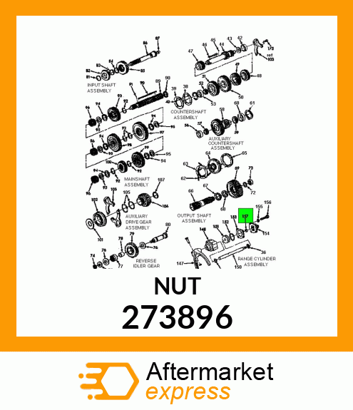 NUT , HEX LOCK, 7/16-20, GRADE 273896