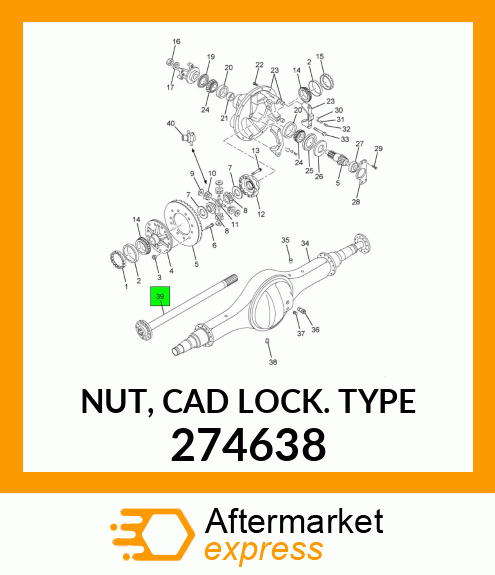 NUT, CAD LOCK TYPE 274638