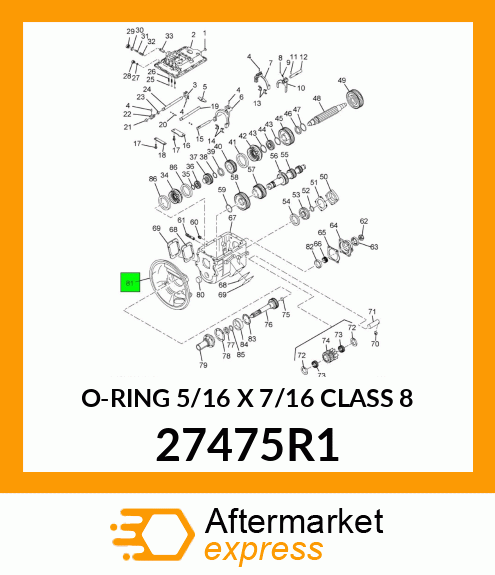 O-RING 5/16 X 7/16 CLASS 8 27475R1