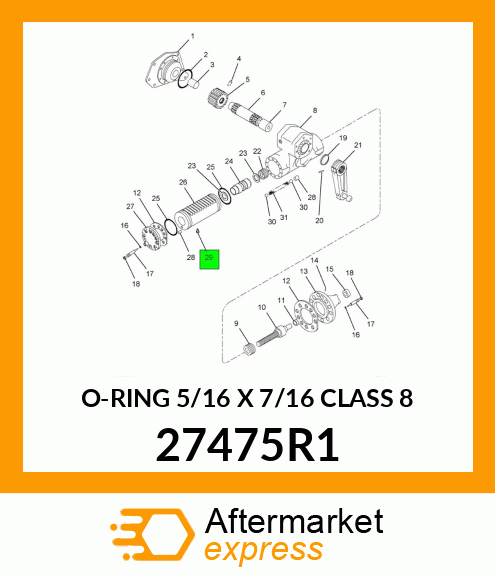 O-RING 5/16 X 7/16 CLASS 8 27475R1