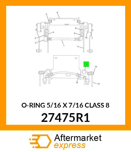 O-RING 5/16 X 7/16 CLASS 8 27475R1