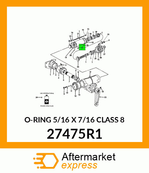 O-RING 5/16 X 7/16 CLASS 8 27475R1