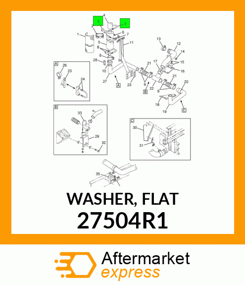 WASHER, FLAT 27504R1