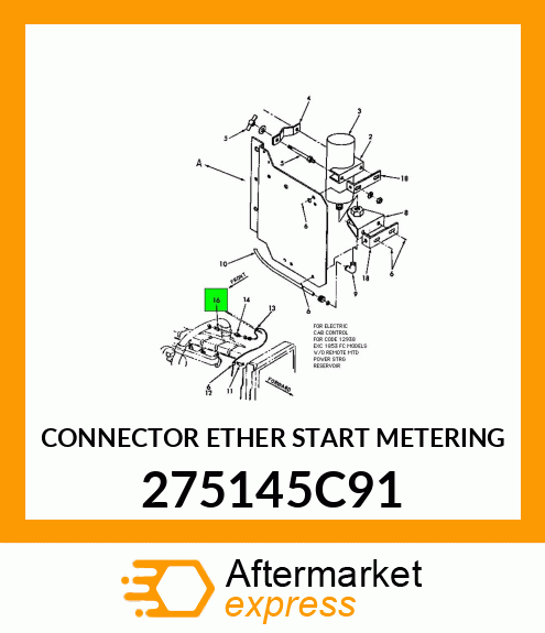 CONNECTOR ETHER START METERING 275145C91