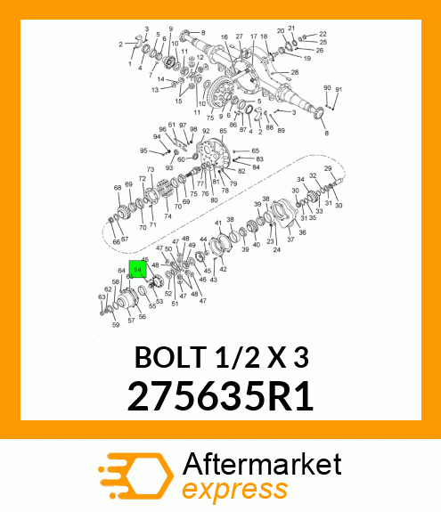 BOLT 1/2" X 3" 275635R1