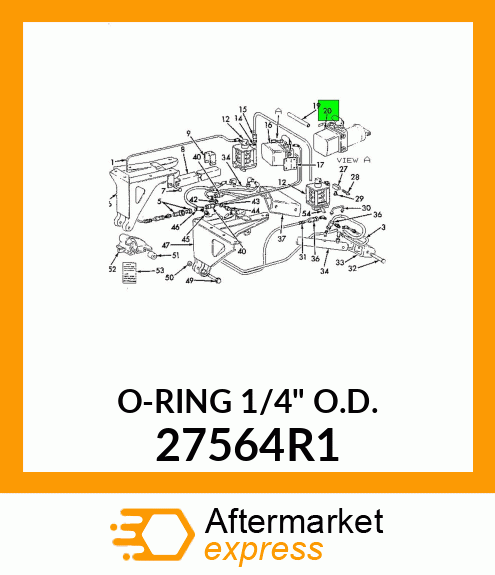 O-RING 1/4" O.D. 27564R1