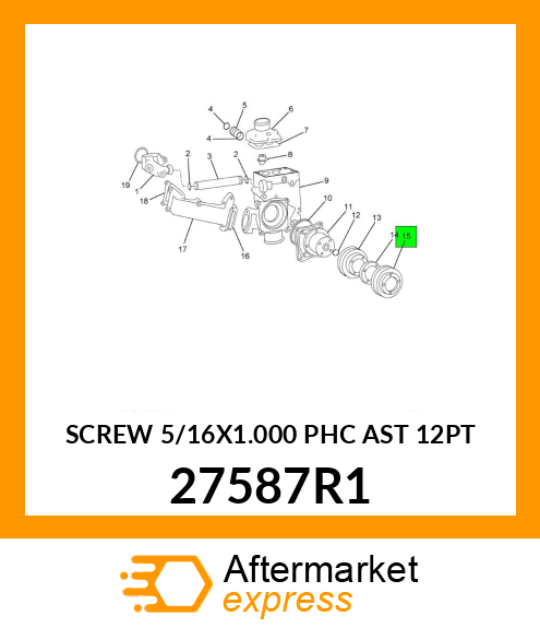 SCREW 5/16X1.000 PHC AST 12PT 27587R1