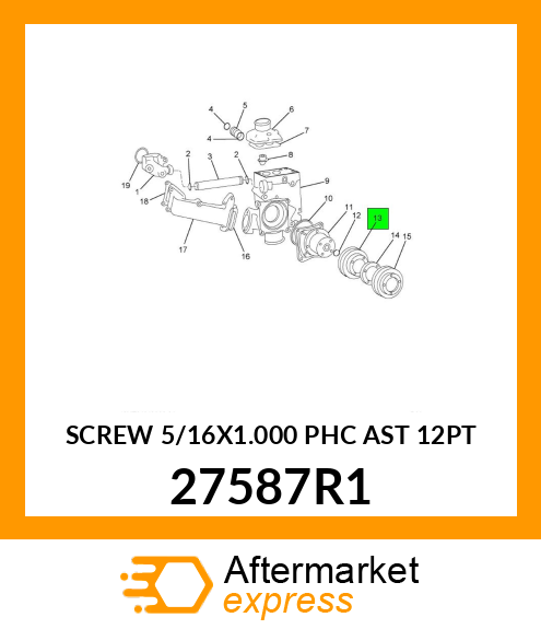 SCREW 5/16X1.000 PHC AST 12PT 27587R1