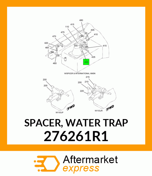 SPACER, WATER TRAP 276261R1