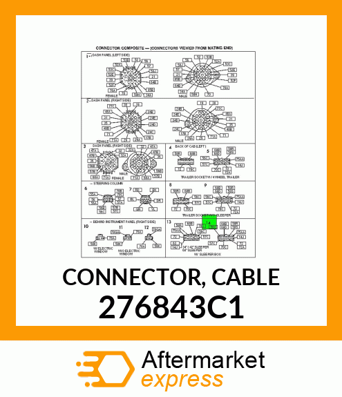 CONNECTOR, CABLE 276843C1