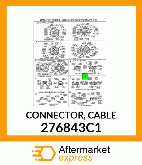 CONNECTOR, CABLE 276843C1