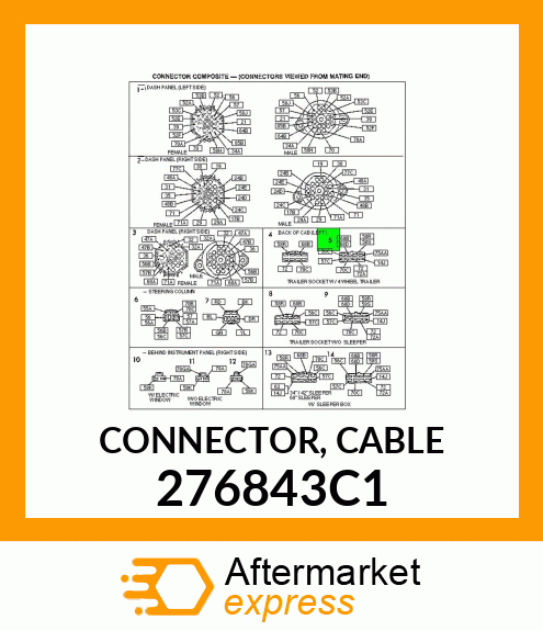 CONNECTOR, CABLE 276843C1