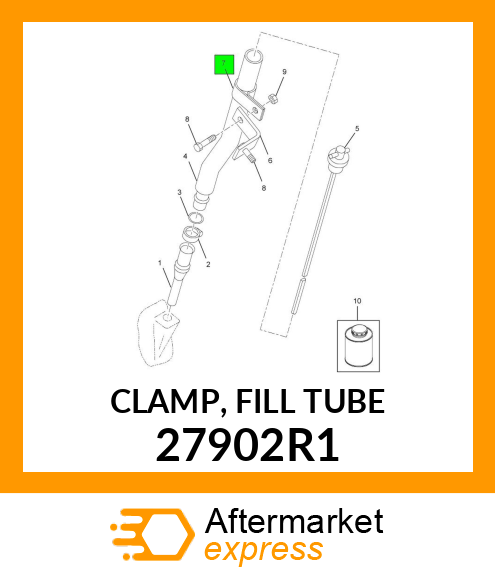 CLAMP, FILL TUBE 27902R1