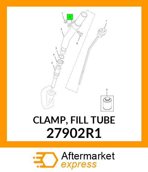 CLAMP, FILL TUBE 27902R1