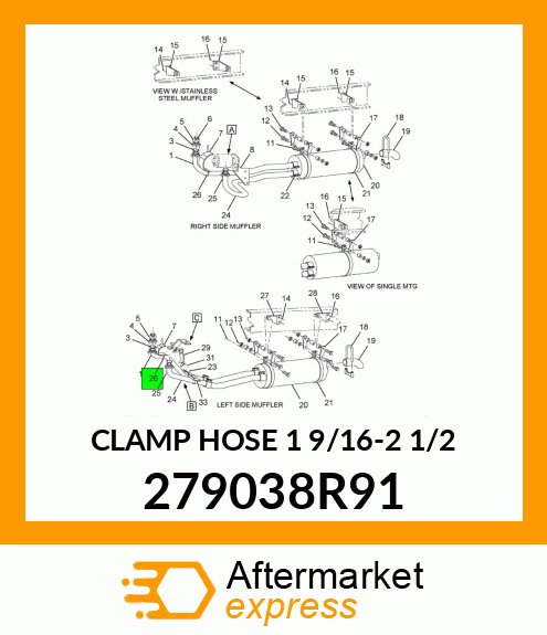 CLAMP HOSE 1 9/16-2 1/2 279038R91