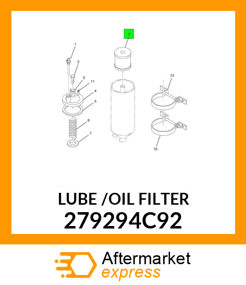 LUBE /OIL FILTER 279294C92