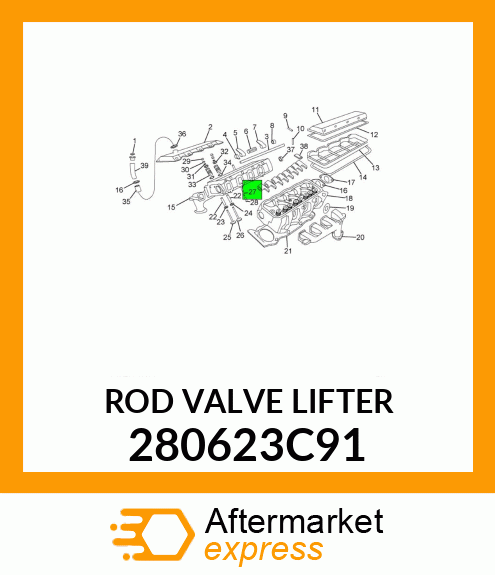 ROD VALVE LIFTER 280623C91