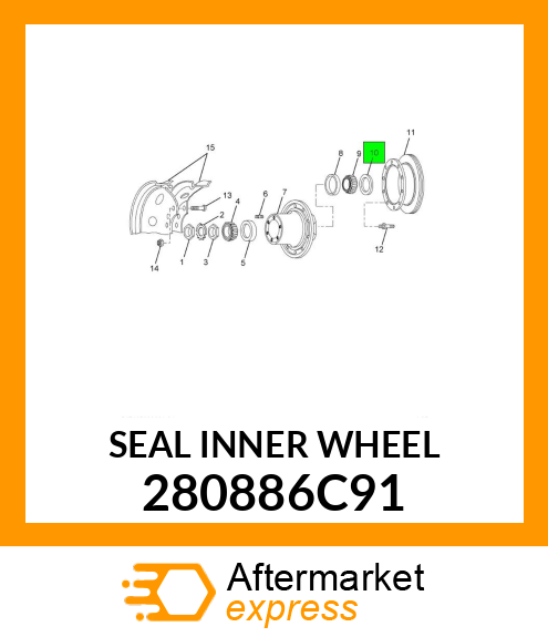 SEAL INNER WHEEL 280886C91