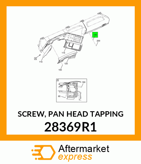 SCREW, PAN HEAD TAPPING 28369R1