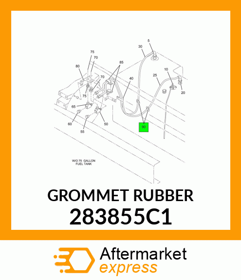 GROMMET RUBBER 283855C1