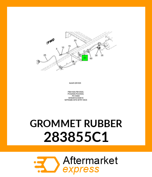 GROMMET RUBBER 283855C1