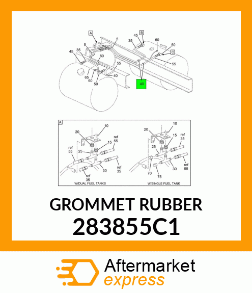 GROMMET RUBBER 283855C1