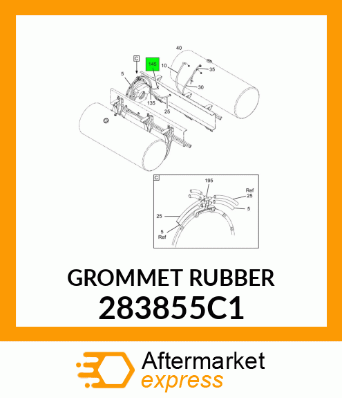 GROMMET RUBBER 283855C1